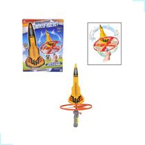 Brinquedo Lançador De Foguete Voador Rotativo Voa Alto Toyng