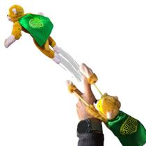 Brinquedo lançador super kako macaco som engraçado atividade - POLIBRINQ