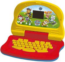 Brinquedo Laptop Infantil Barbie Patrulha Canina Bilíngue