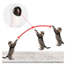 Brinquedo Laser Automático Para Gatos, Interativo com Timer, 2 Velocidades e Rotação automatica