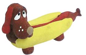 Brinquedo Latex Hot Dog Com Apito Club Brinquedo Latex Hot Dog Com Apito Club