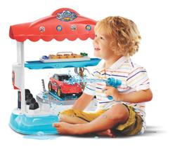 Brinquedo Lava Rapido Infantil Shop Car Carrinho Elevador Sai Agua Magic Toys