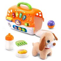 Brinquedo Learning Carrier VTech Care for Me com cachorrinho de pelúcia
