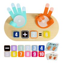 Brinquedo Learning Number TOP BRIGHT para crianças de 3 anos ou mais com 12 blocos