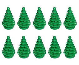 Brinquedo LEGO 10 peças Green Pine Tree Small 2x2x4 para o Natal