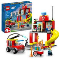 Brinquedo LEGO City Fire Station com carro de bombeiros 60375 Kids 4+ Brinquedo LEGO City Fire Station com carro de bombeiros 60375 Kids 4+