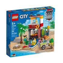 Brinquedo Lego City Posto Salva Vidas Da Praia 211 Pcs 60328