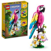 Brinquedo LEGO Creator Exotic Pink Parrot 31144 para crianças de 7 anos ou mais