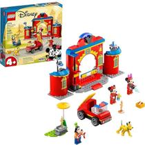 Brinquedo Lego Disney Caminhão Quartel Bombeiros Mickey