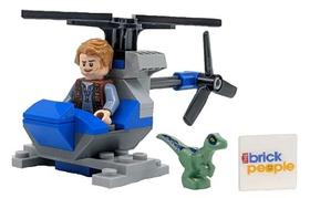 Brinquedo LEGO Jurassic World Owen com helicóptero e Baby Raptor Brinquedo LEGO Jurassic World Owen com helicóptero e Baby Raptor