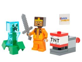 Brinquedo LEGO Minecraft Minecraft Mini Set Hero com Charged Creeper