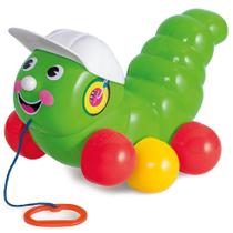 Brinquedo Lesma para Puxar Super Colorido 848 - Calesita - Calesita