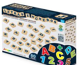 Brinquedo Letras E Números - 80 Peças