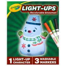 Brinquedo Light Up Snowman Crayola Light-Ups com 3 marcadores laváveis