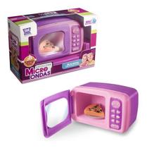 Brinquedo little cook micro-ondas com pizza infantil meninas
