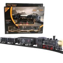 Brinquedo Locomotiva Real Trem Acende Farol 13 Pçs-Zoop Toys