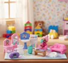 Brinquedo Lol Mini Móveis Sortidos Cores 10 Peças