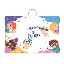 Brinquedo Lousa Animada Crianças 30x43cm Em MDF Com Caneta Com Apagador +3 Anos Paper Toy Brinquedo Lousa Animada Crianças 30x43cm Em MDF Com Caneta Com Apagador +3 Anos Paper Toy