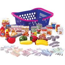 Brinquedo Lúdico Divertido Crec Crec Minhas Comprinhas Brincar de Comidinha