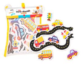 Brinquedo Lúdico Hora Do Banho Carro 16 Pçs Aderentes Em Eva Brinquedo Lúdico Hora Do Banho Carro 16 Pçs Aderentes Em Eva