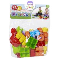 Brinquedo M-Bricks com 27 Peças Coloridas 4053 - Maral - Maral