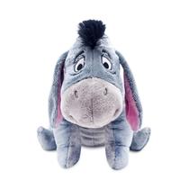 Brinquedo macio médio Eeyore oficial da Disney Store para crianças, personagem fofinho com textura felpuda e detalhes bordados, orelhas e cauda flexíveis, pelúcia adequada para todas as idades.