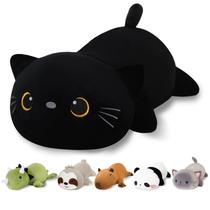 Brinquedo macio Weighted Black Cat Plush Finebee 35 cm e 0,7 kg