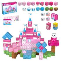 Brinquedo Magnetic Building Cube Riomuru 150 unidades Princess Castle