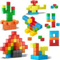 Brinquedo magnético blocos de montar infantil cubos 44 pcs Brinquedo magnético blocos de montar infantil cubos 44 pcs