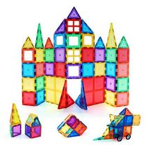Brinquedo Magnético Crianças 60 peças - Blocos Magnéticos 3D - Alta Qualidade