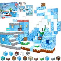 Brinquedo magnético de blocos de construção United Glacier Castle 100 unidades