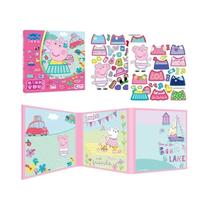 Brinquedo Magnético DIY Para Crianças, Livro Silencioso Peppa Pig, Quebra-Cabeça De Montagem,
