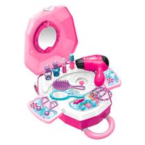 Brinquedo Mala Infantil Encantada Beauty Angel Com Rodinhas Kit Beleza Completo Menina