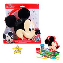 Brinquedo Maleta 3D Com Massinha E Forminhas Mickey Disney