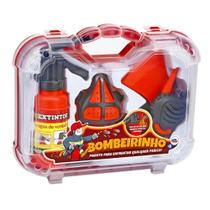 Brinquedo Maleta Bombieirinho Pakitoys com 5 Acessórios Brinquedo Maleta Bombieirinho Pakitoys com 5 Acessórios