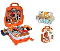 Brinquedo Maleta De Ferramentas Infantil 22 Pcs Mochila 3 Em 1 Tools