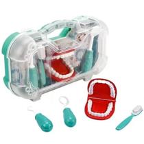 Brinquedo Maleta Dentista Infantil Com Acessorios Verde
