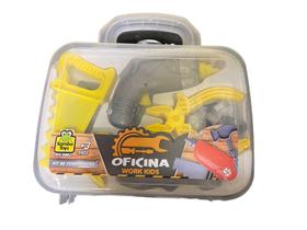 Brinquedo Maleta Kit Ferramentas Oficina 12 Peças Meninos