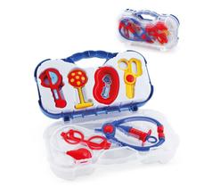 Brinquedo Maleta Kit Médico 7 Peças - Azul