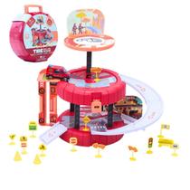 Brinquedo Maleta Pista Bombeiro Com Rampa E Carrinho Castela Brinquedo Maleta Pista Bombeiro Com Rampa E Carrinho Castela