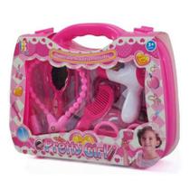Brinquedo maleta Salão Beleza Penteadeira Menina Fashion