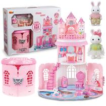Brinquedo Maletinha Castelo Casinha Feliz Com 24 Peças Para Meninas Brinquedo Maletinha Castelo Casinha Feliz Com 24 Peças Para Meninas