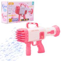 Brinquedo Maquina de Bolhas de Sabão com 32 Furos Rosa - Castela Brinquedo Maquina de Bolhas de Sabão com 32 Furos Rosa - Castela