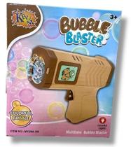 brinquedo maquina de lançar bolha de sabao automatica infantil com luz colorida - bubble blaster