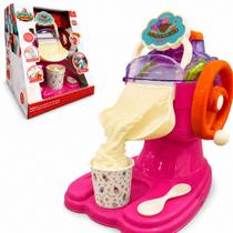 Brinquedo Máquina de Sorvete Rosa Forma Picolé Suco - Castela Brinquedo Máquina de Sorvete Rosa Forma Picolé Suco - Castela