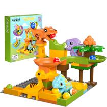 Brinquedo Marble Run Airkid para crianças de 3 a 8 anos com blocos de dinossauro
