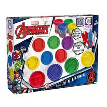 Brinquedo Marvel Avengers Kit Massinhas Carimbo Brinquedo Marvel Avengers Kit Massinhas Carimbo