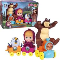 Brinquedo masha no trenzinho