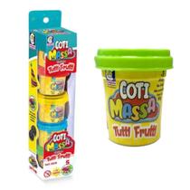 Brinquedo Massinha Coti Massa Tutti Frutti Kit Festa com 5 Potes com Molde na Tampa Cotiplás - 2629 Brinquedo Massinha Coti Massa Tutti Frutti Kit Festa com 5 Potes com Molde na Tampa Cotiplás - 2629