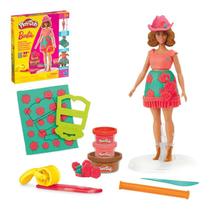 Brinquedo massinha play doh barbie laços, moda ou franja hasbro g1359